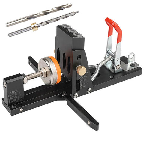 Levoite Pocket Hole Jig Kit System with Drill Bit