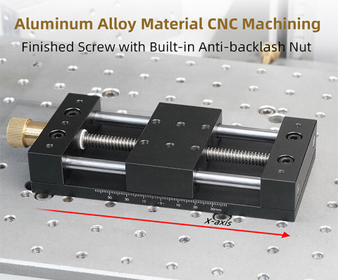 Levoite Platform Sliding Table X-Axis Manual Translation Displacement Station Precision Sliding Table Fine‑Tuning Linear Stage