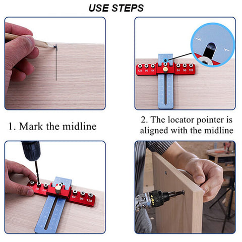 Levoite Drill GUide Jig Template for Cabinet Handle and Pull