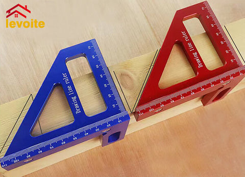 Levoite™ Square Protractor Miter Triangle Ruler Layout Measuring Tools