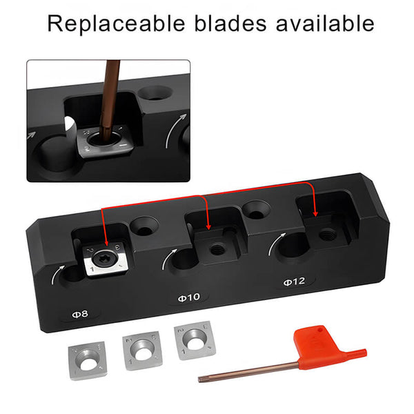 Levoite™ Dowel Making Jig-Metric- for Making Multi Size Wood Dowels