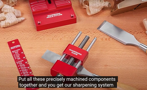 Levoite™ Chisel Sharpening Jig Guide Sharpening System Honing Guide for Chisel and Plane