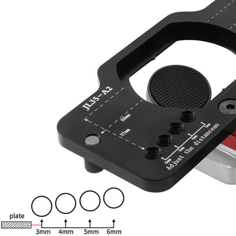 Levoite Concealed Hinge Jig Cabinet Door Hinge Boring Jig Template Blum Hing Jig European Hinge Template