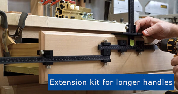 Levoite™ Cabinet Hardware Jig for Handles, Adjustable Template for Cabinet Door and Drawer Handle,Knobs and Pulls