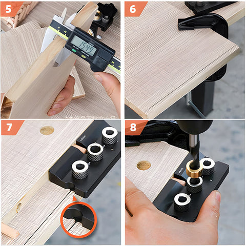 Levoite™  Cam Lock Jig Cam and Dowel Jig Self Centering Doweling Jig