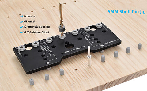 Precision Shelf Pin Jig Template Cabinet Hardware Shelf Pin Jig Drilling Guide