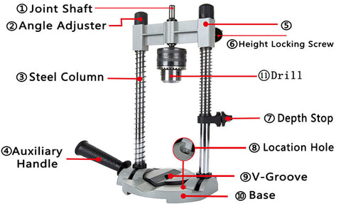 Levoite™ Portable Multi Angled Adjustable Drill Guide Jig Attachment