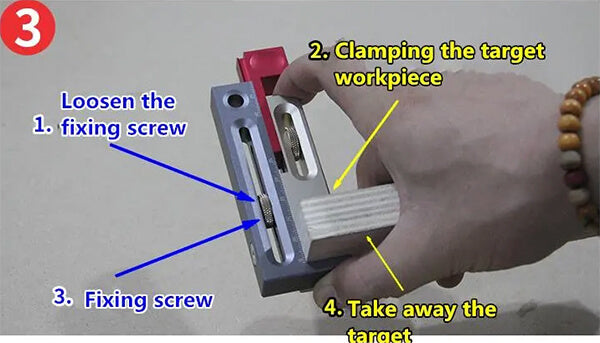 Levoite Kerfmakers Table Saw Slot Mortise and Tenon Tool Movable Measuring Block