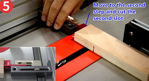 Levoite Kerfmakers Table Saw Slot Mortise and Tenon Tool Movable Measuring Block