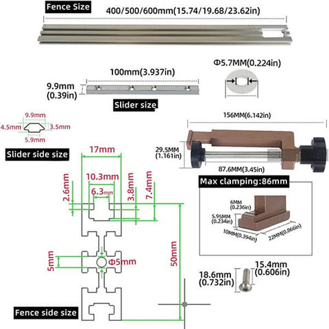 Trimming Machine Milling Groove Engraving Guide Rail Compact Router Engraving Guide Rail Woodworking Rail Guide System