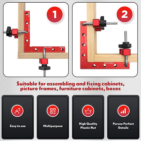 Levoite Clamping Squares 90 Degree Clamps Positioning Squares