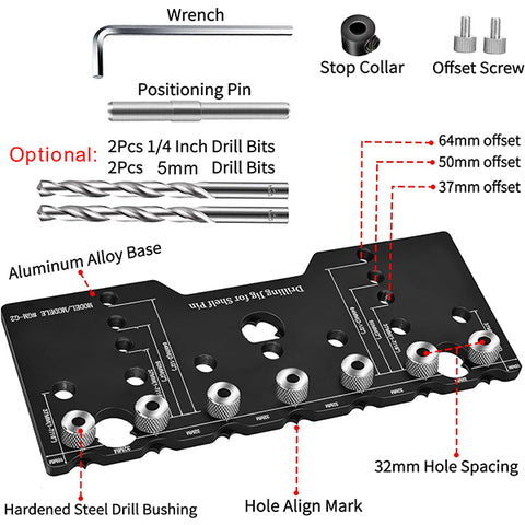 Levoite Shelf Pin Jig