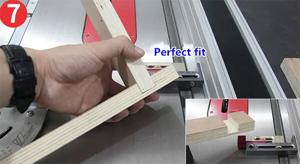 Levoite Kerfmakers Table Saw Slot Mortise and Tenon Tool Movable Measuring Block
