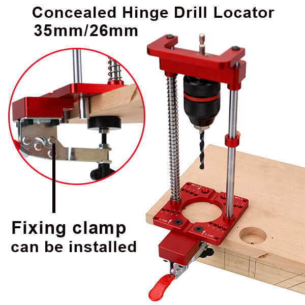 Levoite Precision Drill Guide Portable Drill Guide Concealed Cabinet Hinge Drill Guide