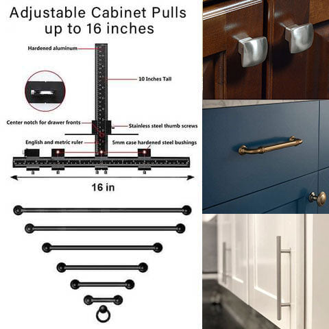 levoite cabinet hole jig pull and knob jig