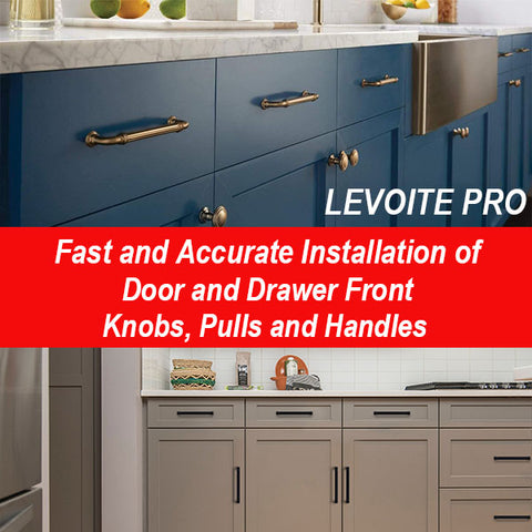 Levoite Original Cabinet Hardware Jig Cabinet Hole Jig Drawer Pull and Handle Jig Template