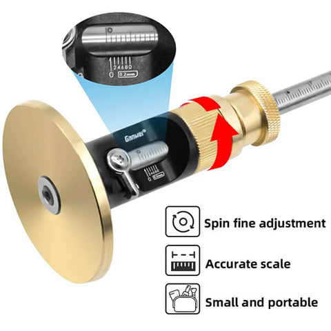 Levoite European Style Scriber High Precision Blade Scribing Tools Carpentry Parallel Line Drawing Mortise Marking Gauge