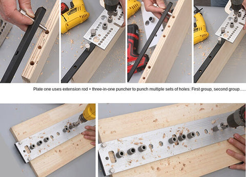 Levoite Doweling Jig Kit Furniture Cam Lock Jig for Woodworking