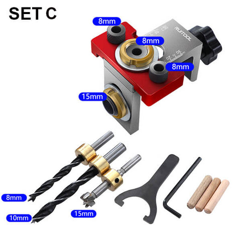 Levoite™ Pro 3-in-1 Doweling Jig Cam Lock Jig Minifix Jig