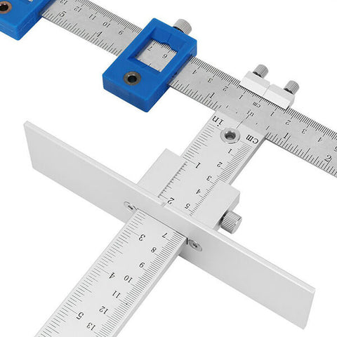 Levoite™ Cabinet Hardware Jig for Installation of Handles and Knobs on Doors and Drawer