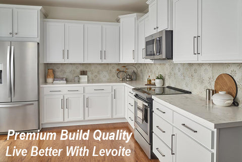 Levoite™ Cabinet Hardware Jig for Installation of Handles and Knobs on Doors and Drawer