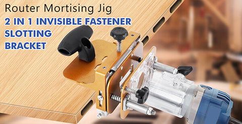 Levoite Router Mortising Jig Plunge Router Slotting Bracket Invisible Fasteners Punch Locator