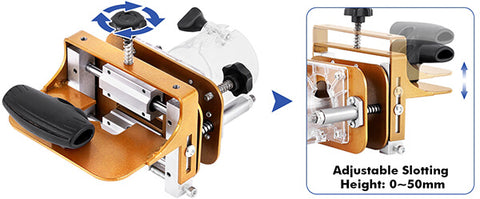 Levoite Router Mortising Jig Plunge Router Slotting Bracket Invisible Fasteners Punch Locator