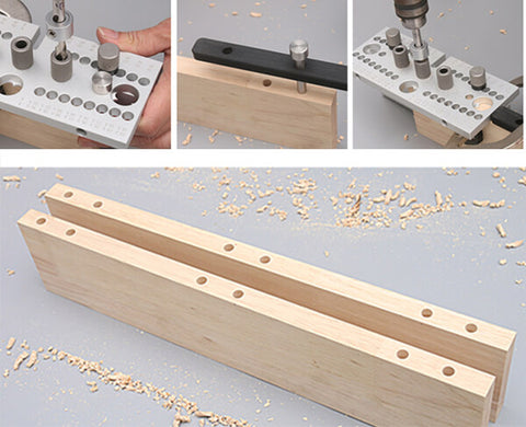 Levoite Doweling Jig Kit Furniture Cam Lock Jig for Woodworking