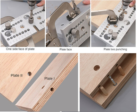Levoite Doweling Jig Kit Furniture Cam Lock Jig for Woodworking