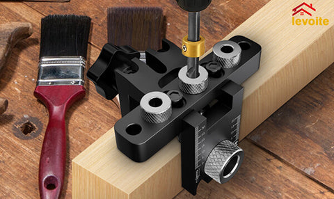 Levoite™ Precision Doweling Jig Kit Cam Lock Jig Cam and Bolt Connector Jig