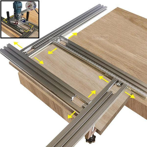 Trimming Machine Milling Groove Engraving Guide Rail Compact Router Engraving Guide Rail Woodworking Rail Guide System