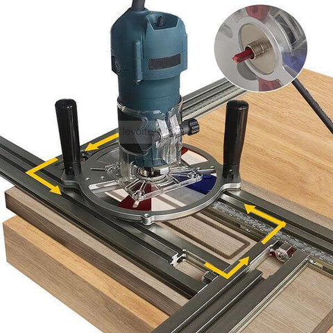 Levoite™ Compact Router Engraving Guide Rail Woodworking Rail Guide System