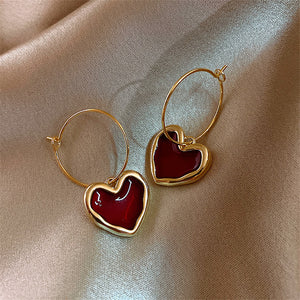 Marmalade Heart Earrings