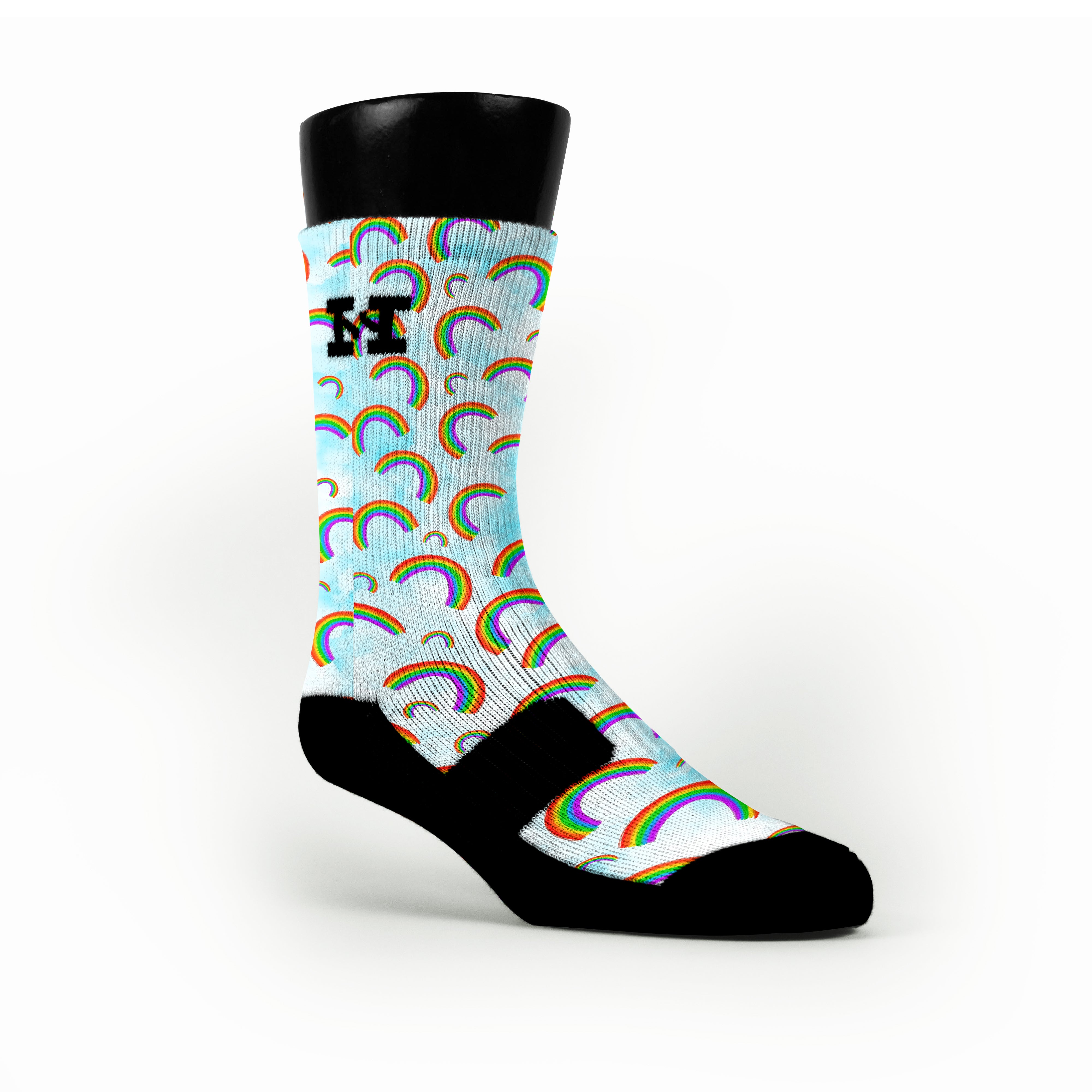 Rainbow Cheetah Custom Nike Elite Socks · HoopSwagg