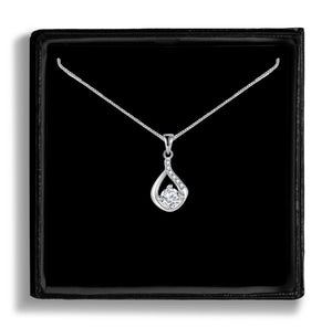 Love Drop Necklace Black Background Jewelry - Shining Gifts