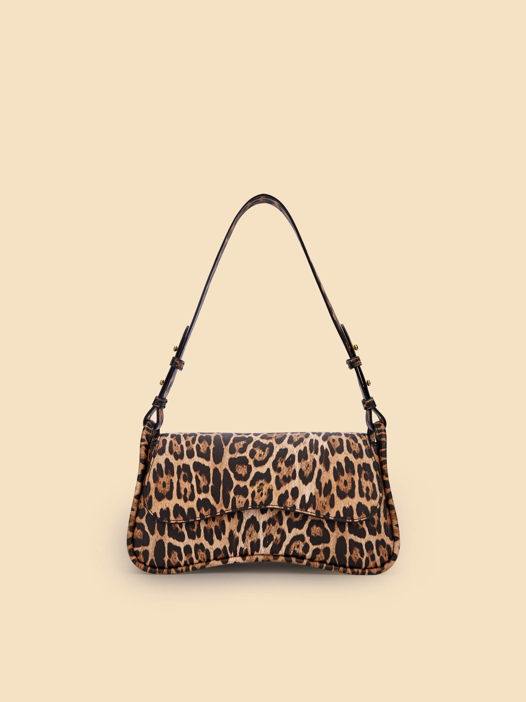 Zoe Shoulder Bag - Brown leopard print