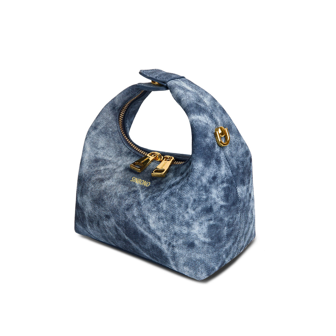 Levantine Women's KENDA Mini Flap Crossbody, handbag, top handle clutch,  Pochette (Blue): Handbags