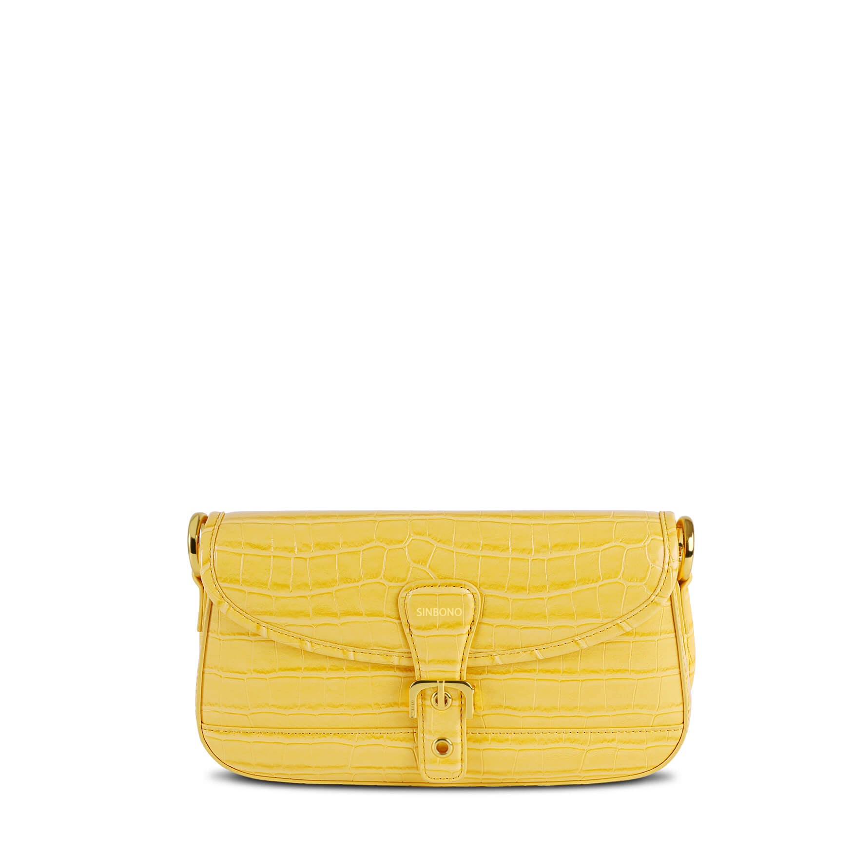 SINBONO Fiona Shoulder Bag Yellow | Baguette Bag Yellow