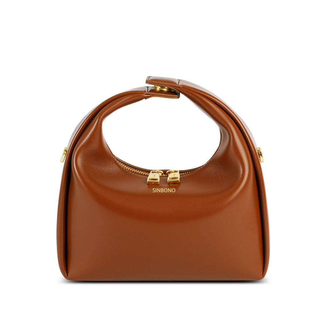 Vienna Brown Leather Crossbody Bag | Cruelty Free Leather Bags -SINBONO