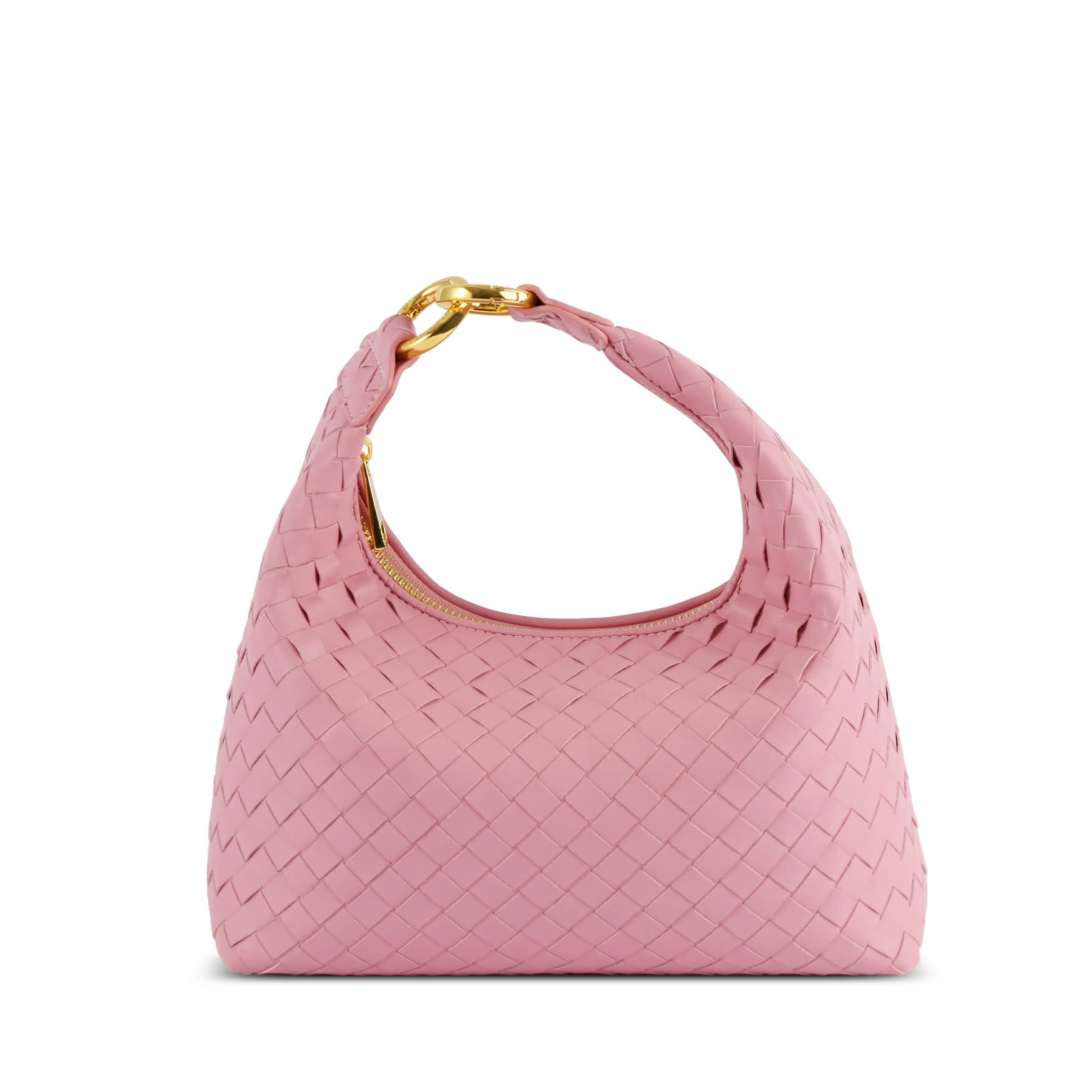 Vienna Shoulder Bag Pink Braided | Women's Bag -SINBONO