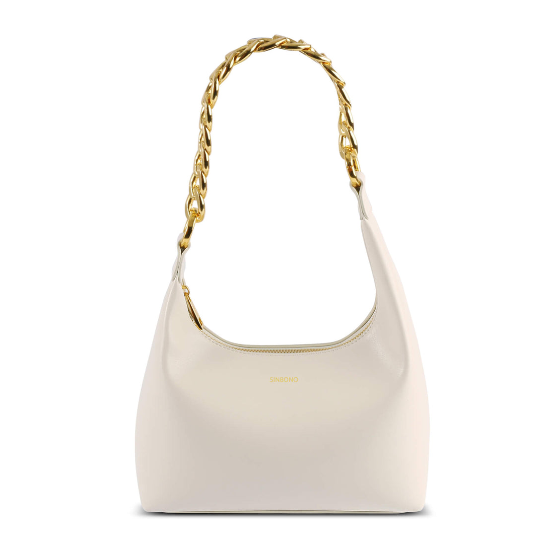 SINBONO Luxury Designer Ivory Bag- Women's Lulu Hobo Tote Bag