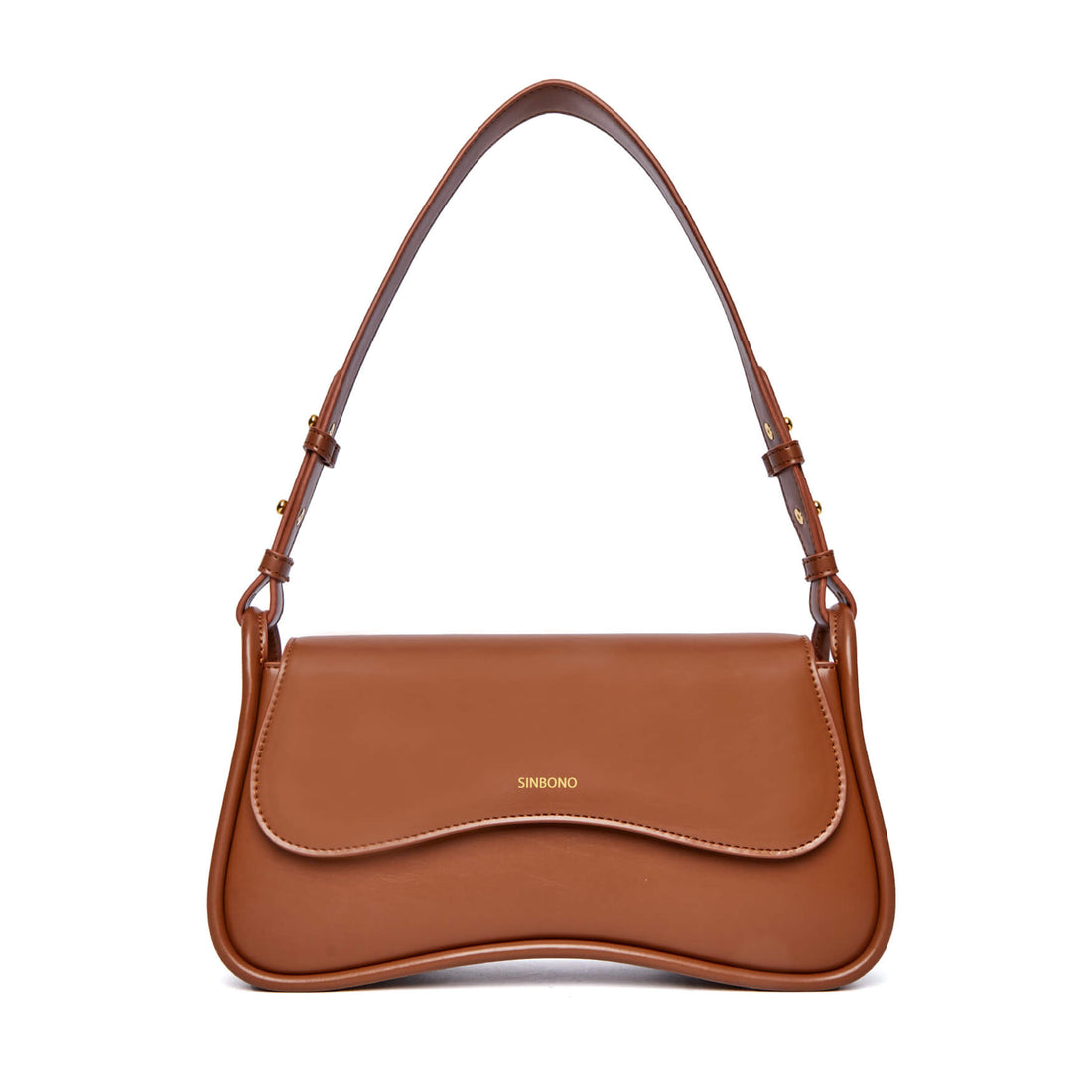 SINBONO Zoe Shoulder Bag Dark Brown - Top Quality Women Leather Bag