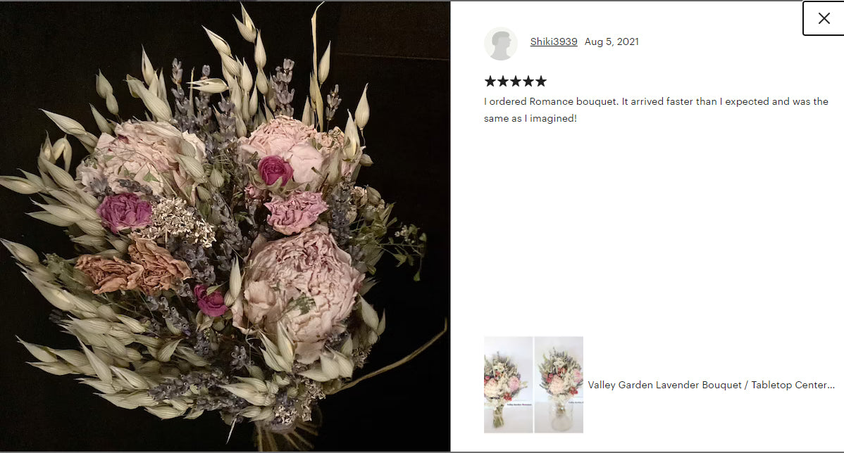 dried flower bouquet