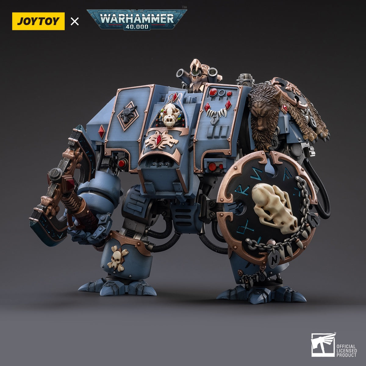 Figurine articulée - Warhammer 40k figurine 1/18 Space Wolves Arjac Roc
