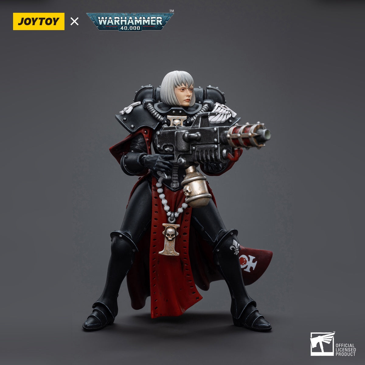 Joy Toy Warhammer 40,000 Adepta Sororitas Order of the Argent Shroud Sister  Irmengard 1:18 Scale Action Figure