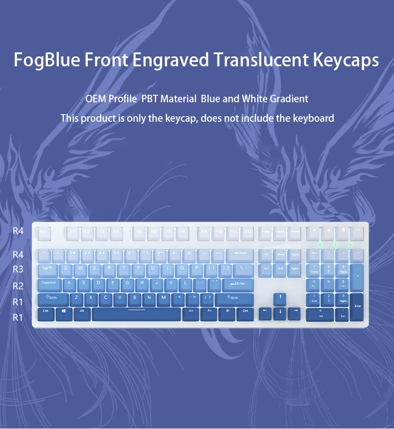 FogBlue-Front-Engraved-Translucent-Keycaps-Set