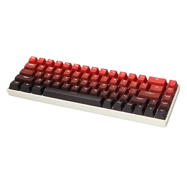 Red -Black-PBT Backlit-Keycaps-OEM-Profile-front