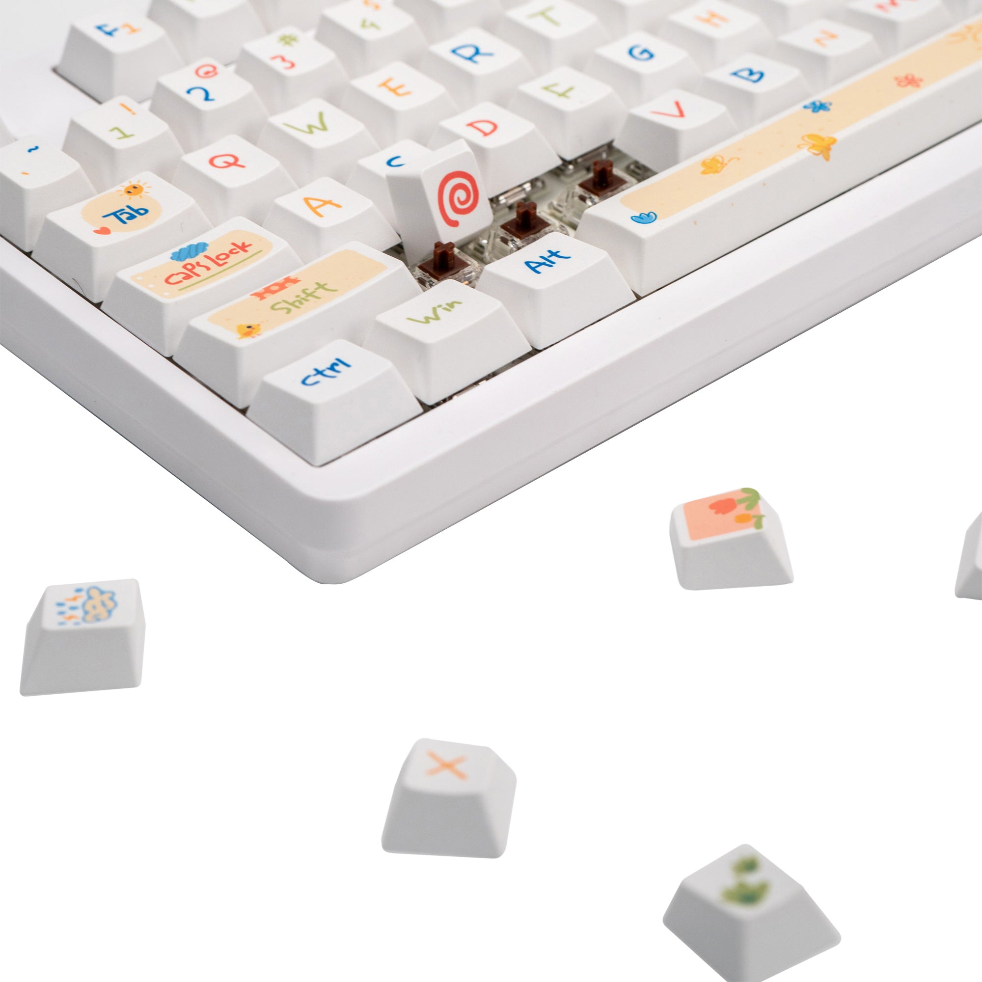 doodle-series-keycaps-sets-pbt-cherry-profile-kindergartens1