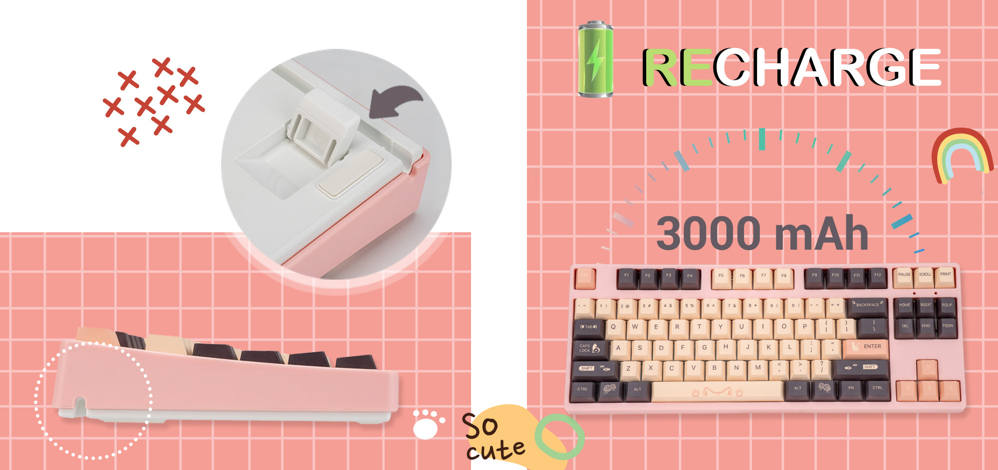 kitty-Animal-Series-87-Keys-RGB-Mechanical-Keyboards