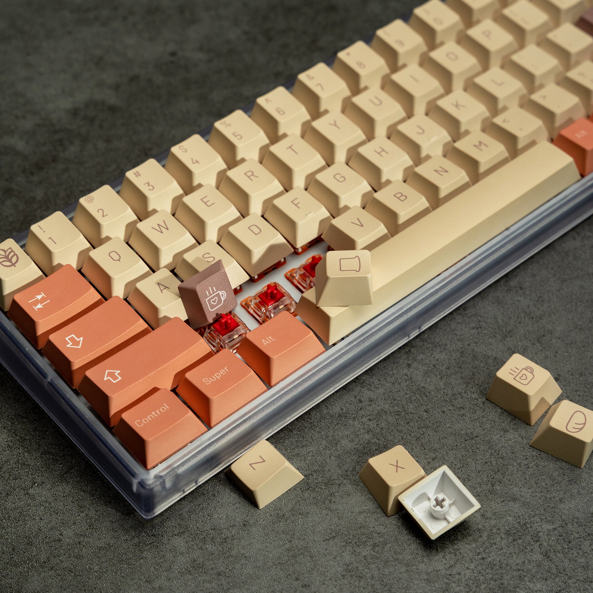 brown keycap set